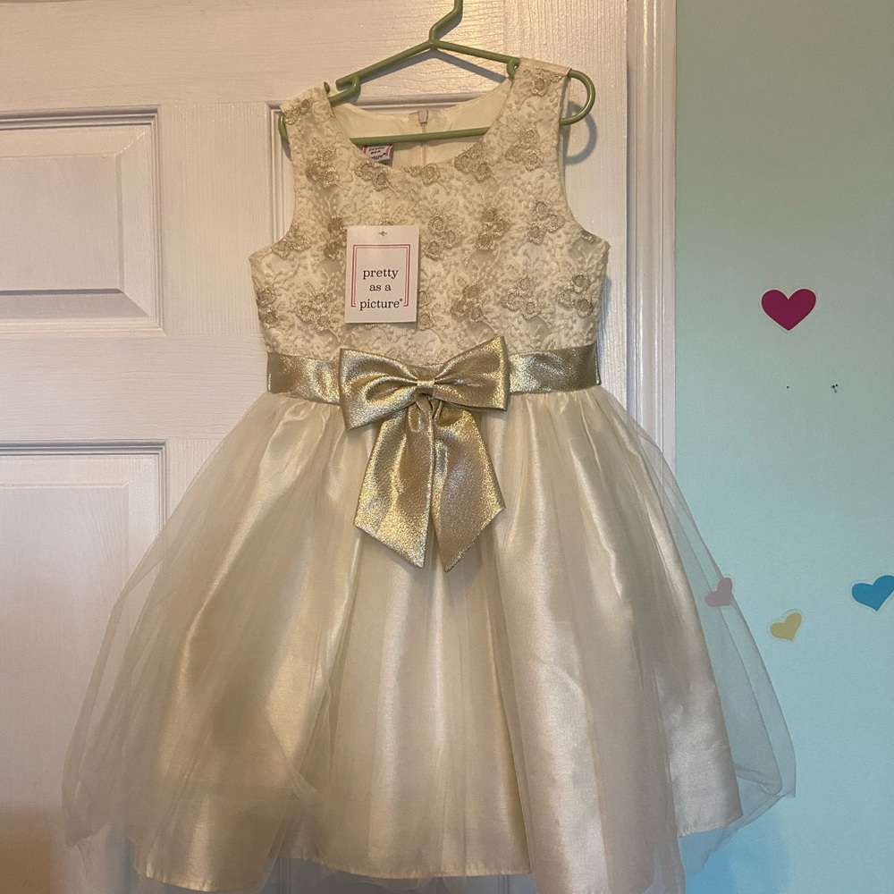 Cream Special Occasion Dress